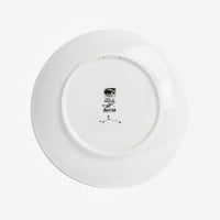Tema e Variazioni n.351 porcelain plate - Black & White