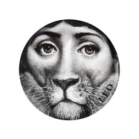 Tema e Variazioni n.352 porcelain plate - Black & White