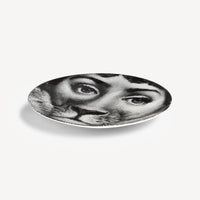 Tema e Variazioni n.352 porcelain plate - Black & White