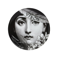 Tema e Variazioni n.353 porcelain plate - Black & White