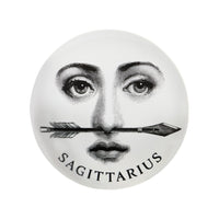 Tema e Variazioni n.356 porcelain plate - Black & White