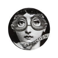 Tema e Variazioni n.357 porcelain plate - Black & White