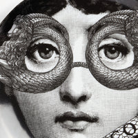 Tema e Variazioni n.357 porcelain plate - Black & White