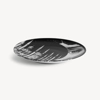 Assiette Tema e Variazioni n°406 en porcelaine - Blanc & Noir