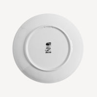 Assiette Tema e Variazioni n°405 en porcelaine - Or & Noir & Blanc