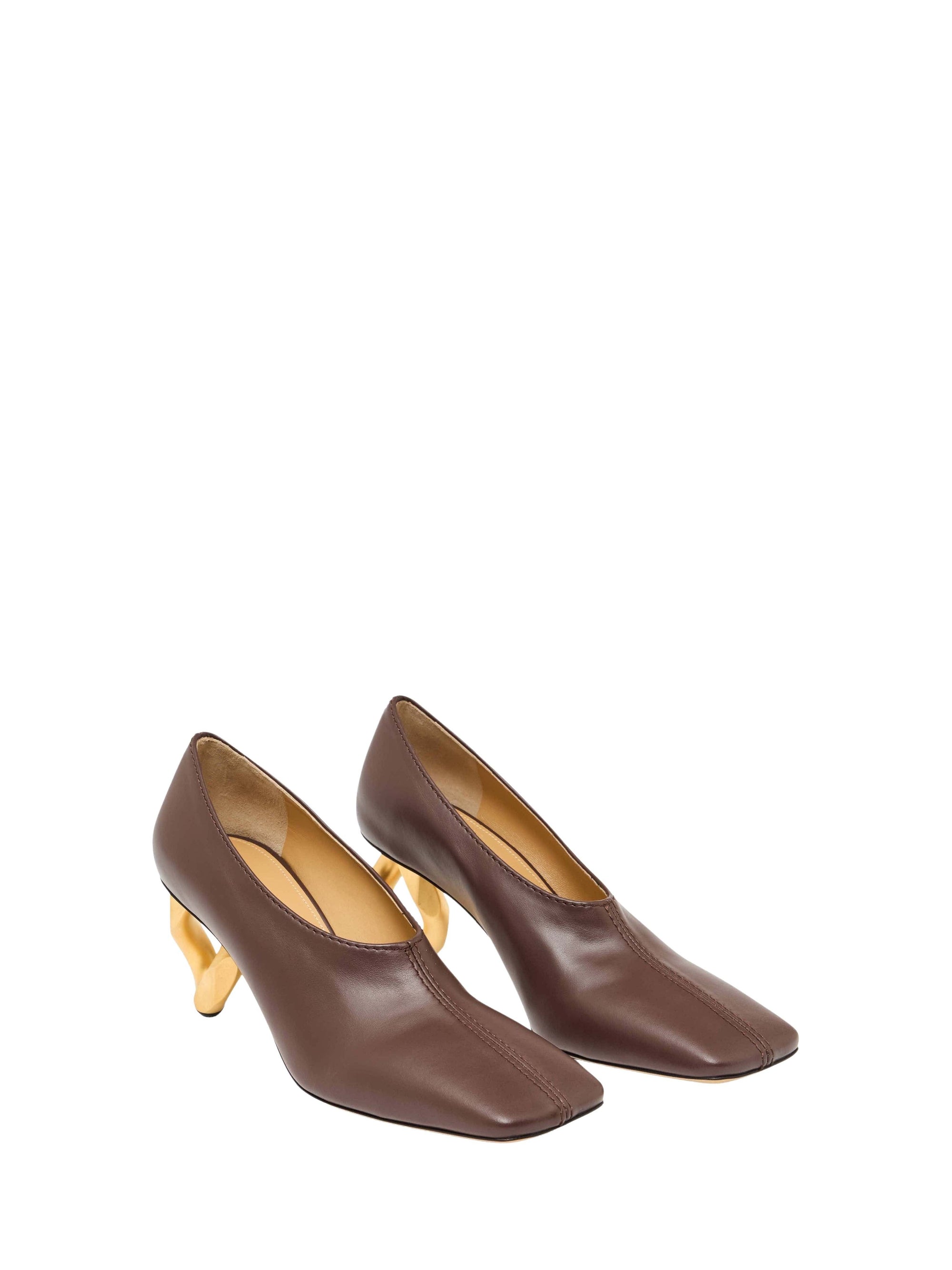 Escarpins À Talon En Chaîne Cousue W - Deep Walnut