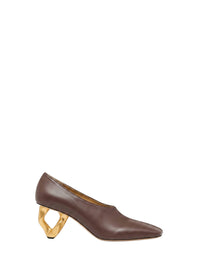 Escarpins 70 en cuir - Deep Walnut