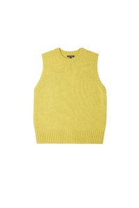 Namaste sleeveless wool blend jumper - Yellow