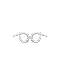 Boucles d'oreilles Punk Hoop en argent - Argent