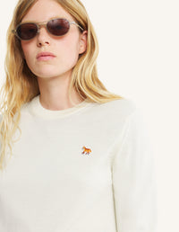 Baby Fox Merino Regular Jumper - Pure Ecru