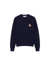 Pull Chillax Fox en laine - Ink Blue