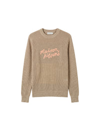 Pull gaufré Handwriting - Green Tea