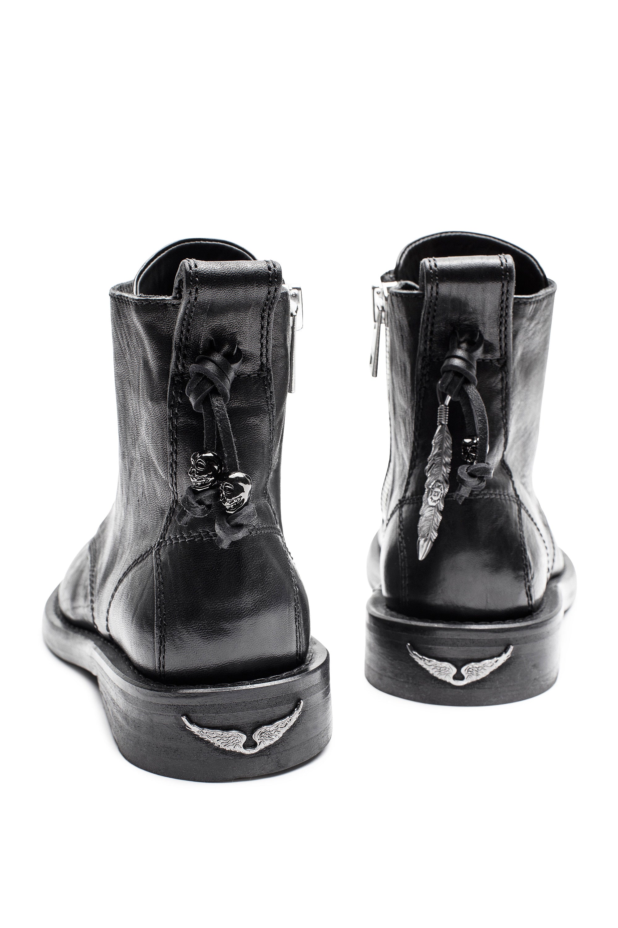 Laureen Roma leather ankle boots - Black