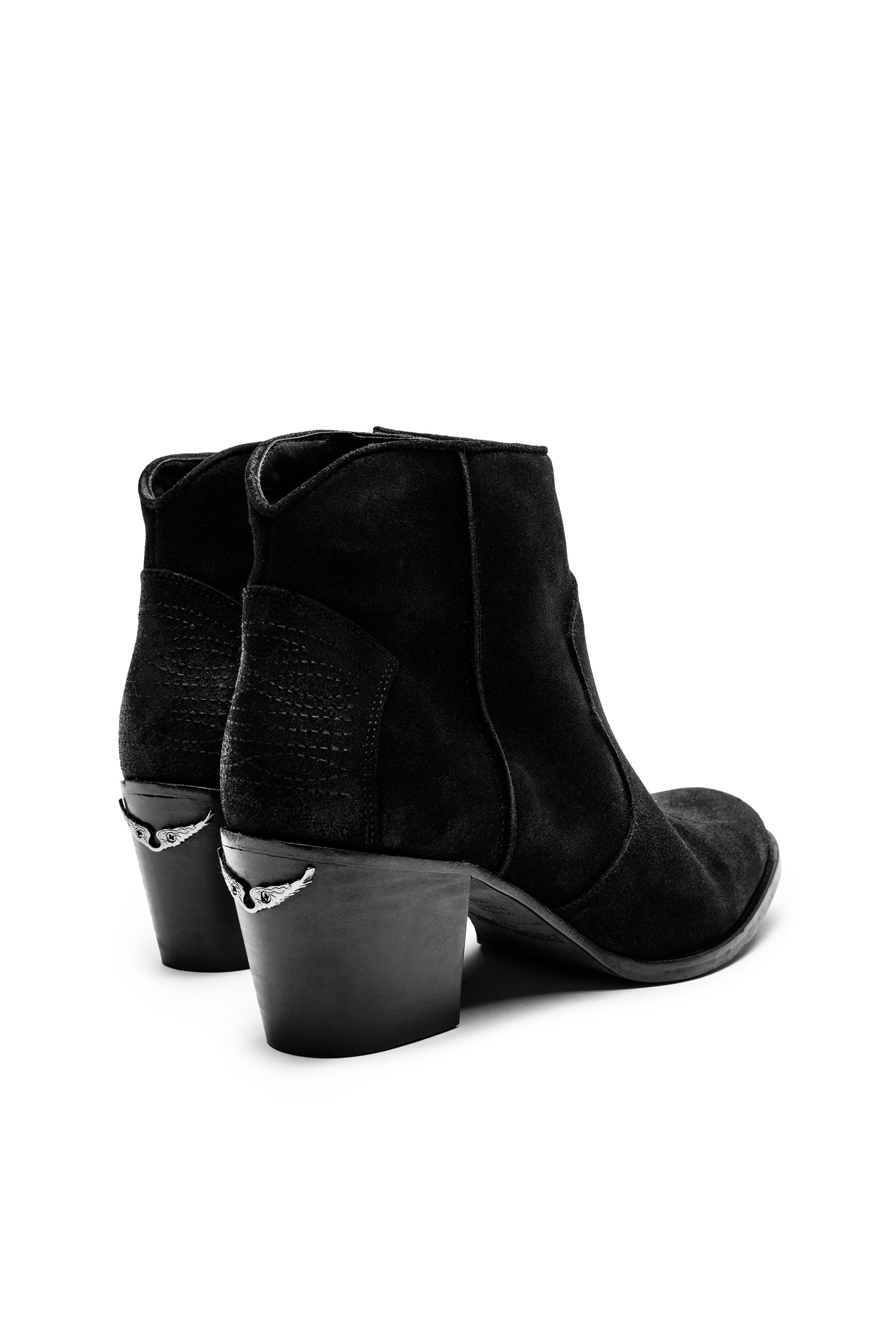 Bottines Molly Suede en cuir - Noir