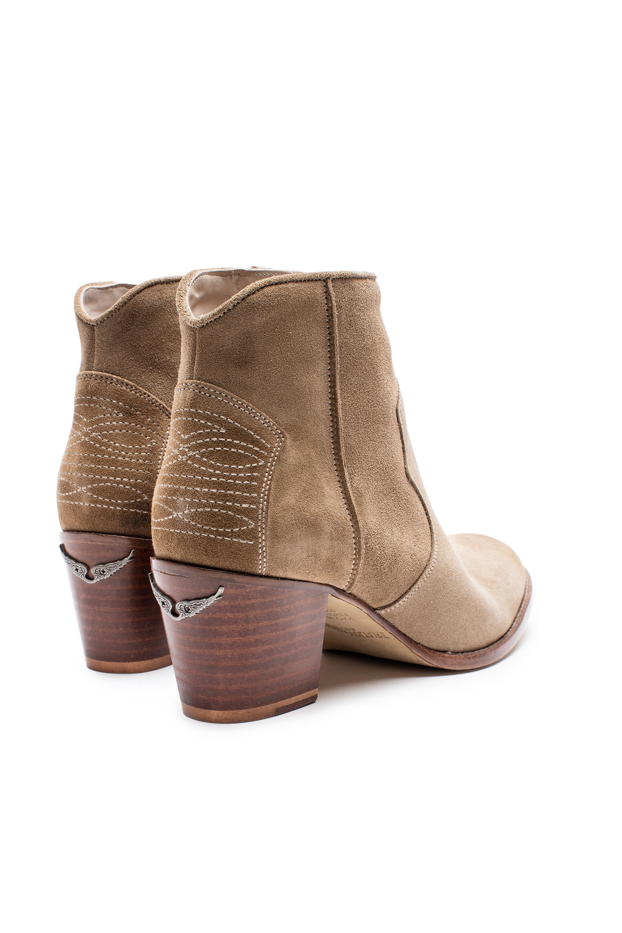Molly Suede leather ankle boots - Taupe
