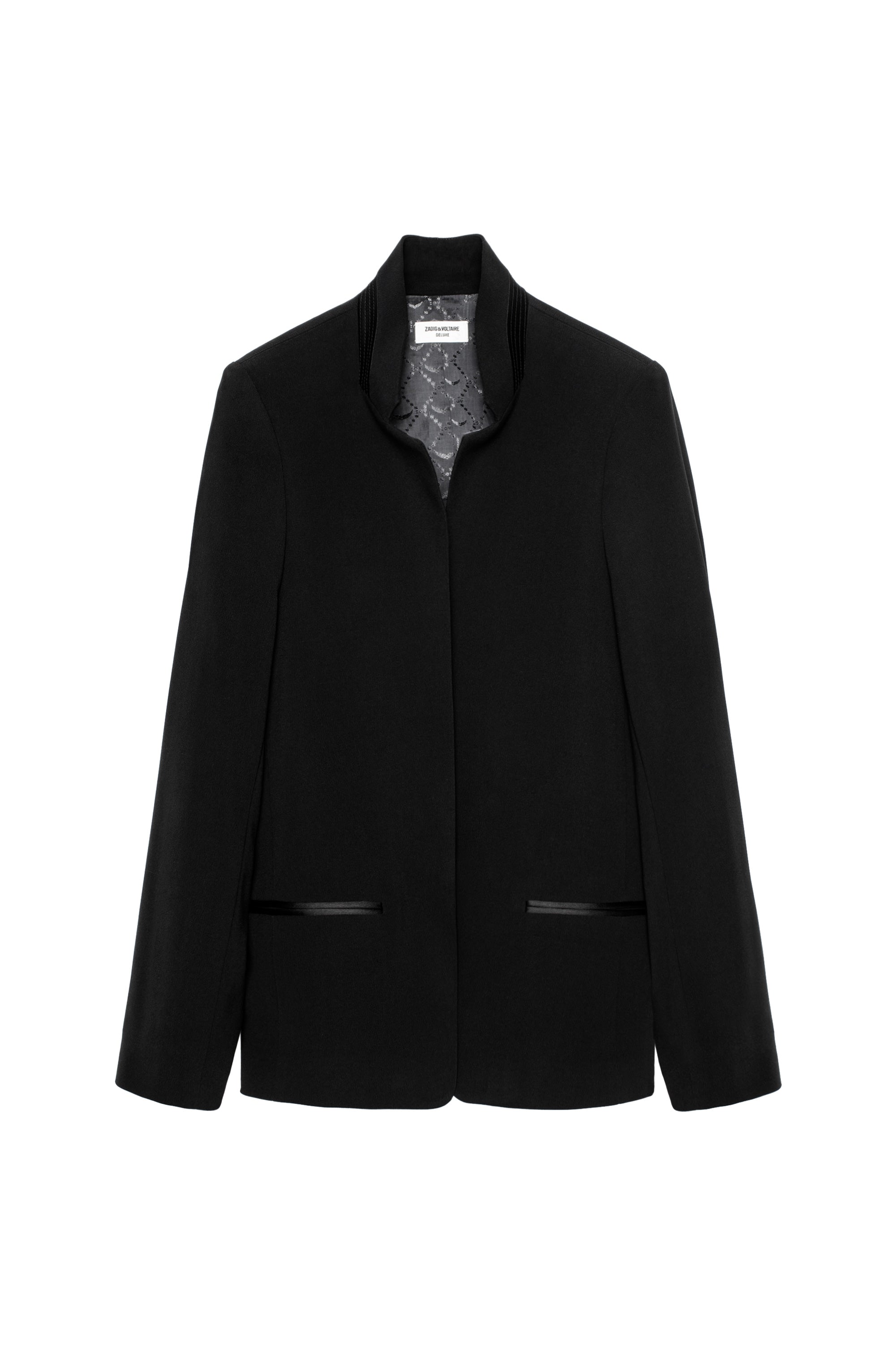 ZHORS LIGNE NOIR VOLLY CREPE VESTE PERMANENT