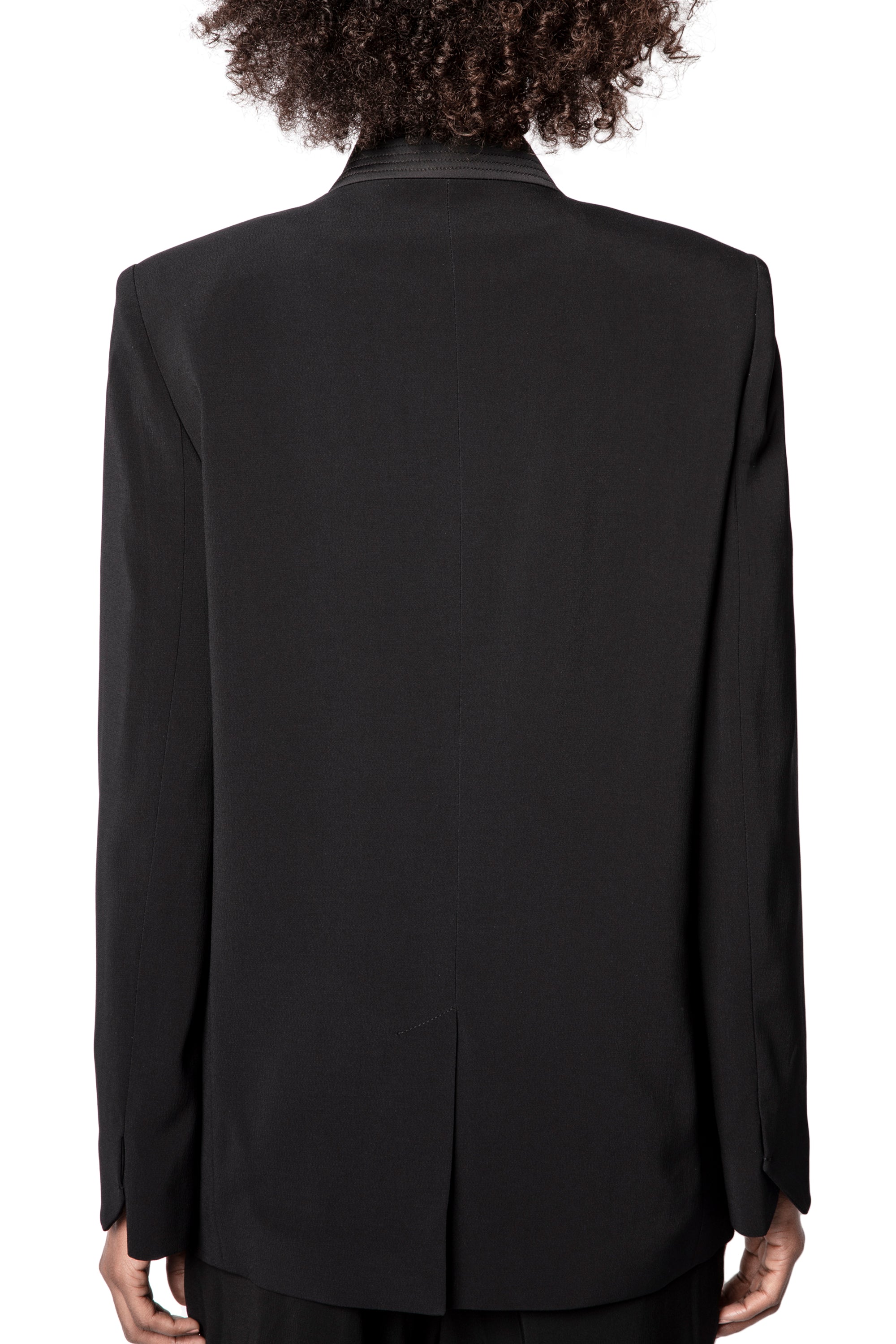 ZHORS LIGNE NOIR VOLLY CREPE VESTE PERMANENT