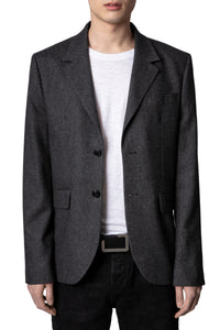 Veste Viks en laine - Anthracite