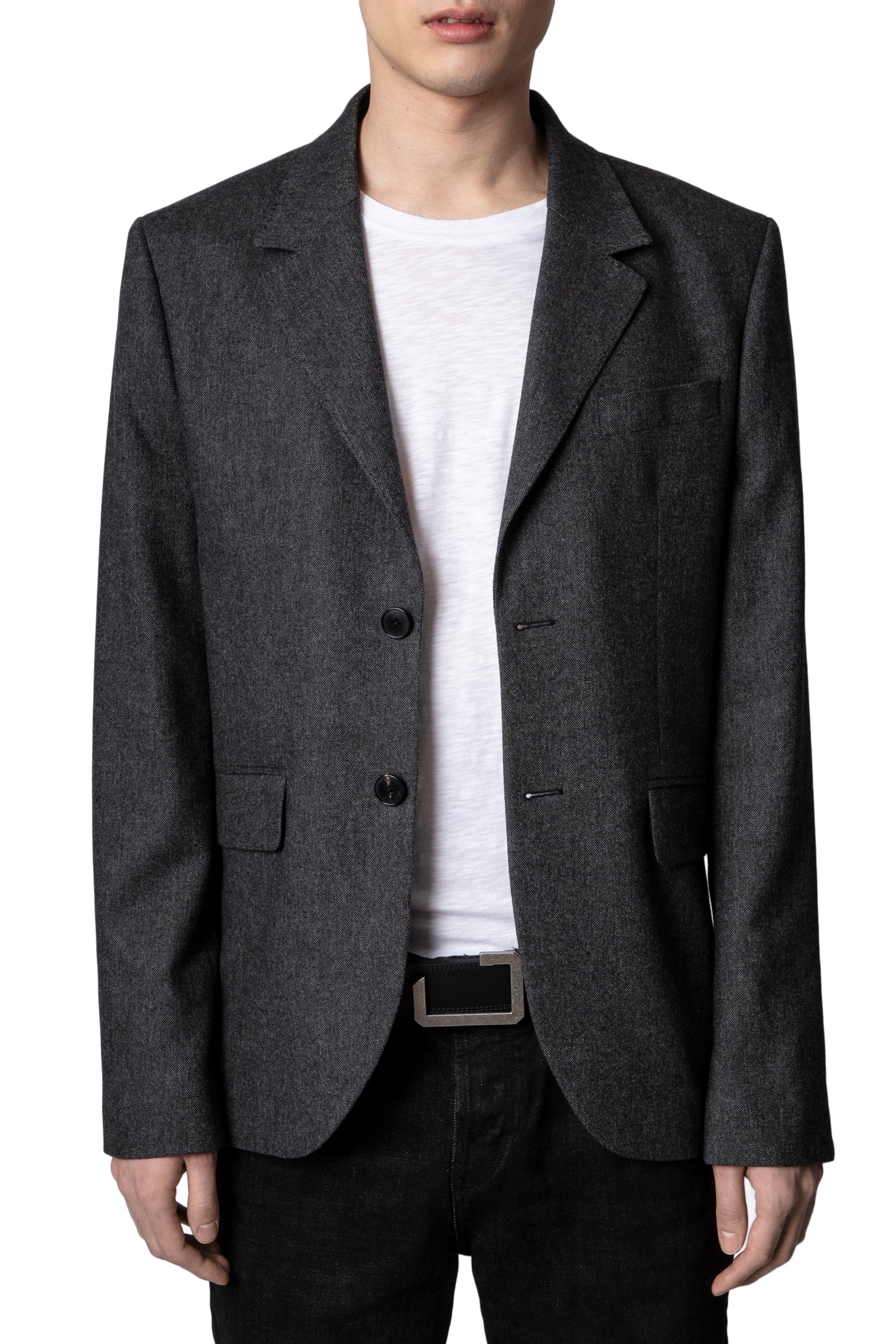 Veste Viks en laine - Anthracite