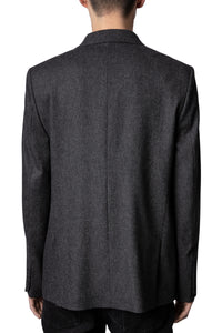 Veste Viks en laine - Anthracite