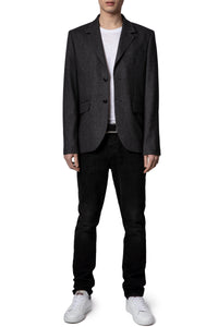 Veste Viks en laine - Anthracite