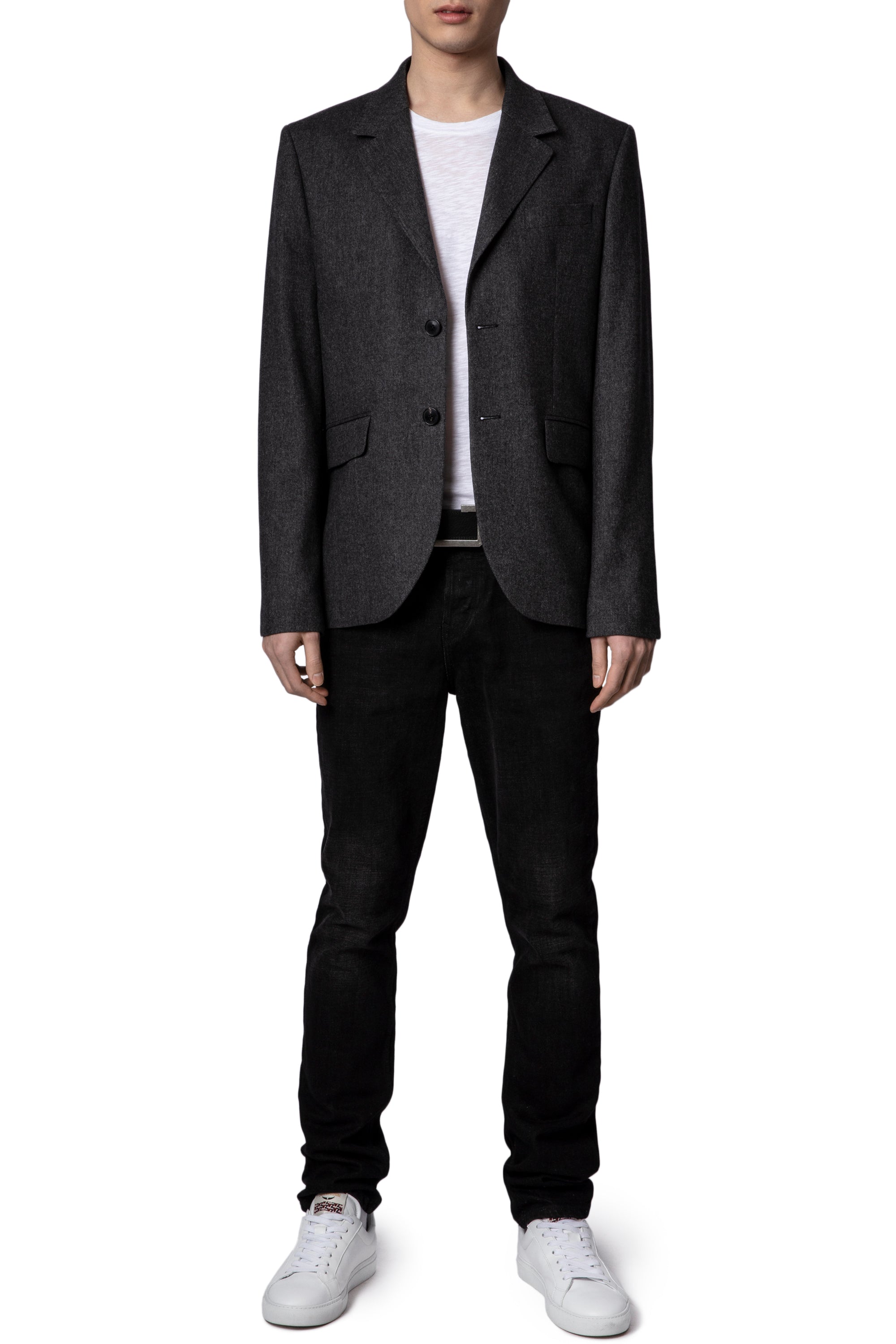 Veste Viks en laine - Anthracite