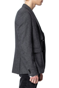 Veste Viks en laine - Anthracite
