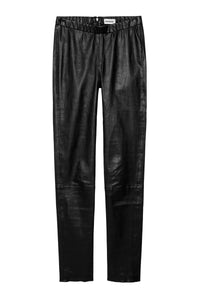 Legging Pharel en cuir - Noir