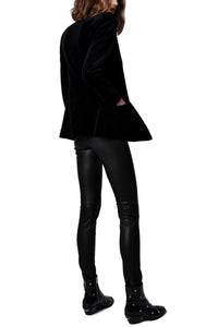 Legging Pharel en cuir - Noir