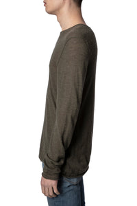 Pull Teiss en cachemire - Kaki