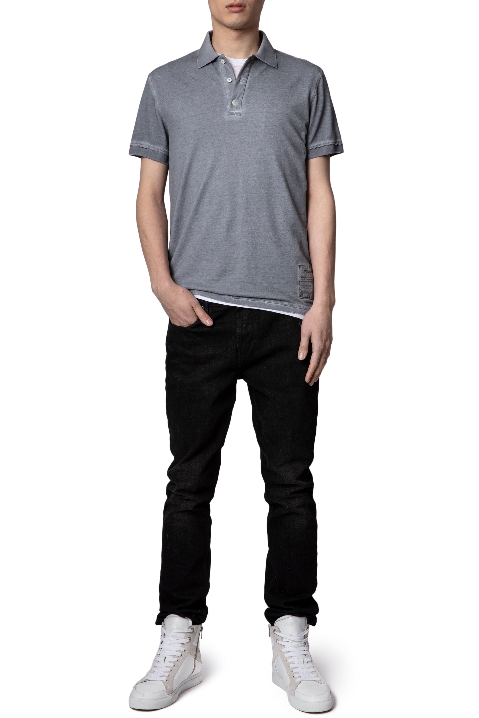 ZHORS LIGNE GRIS CLAIR TROT MC COLD DYED