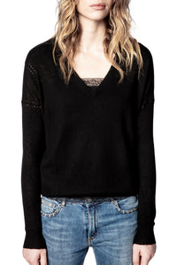 Pull Brume en cachemire - Noir