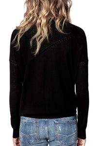 Pull Brume en cachemire - Noir