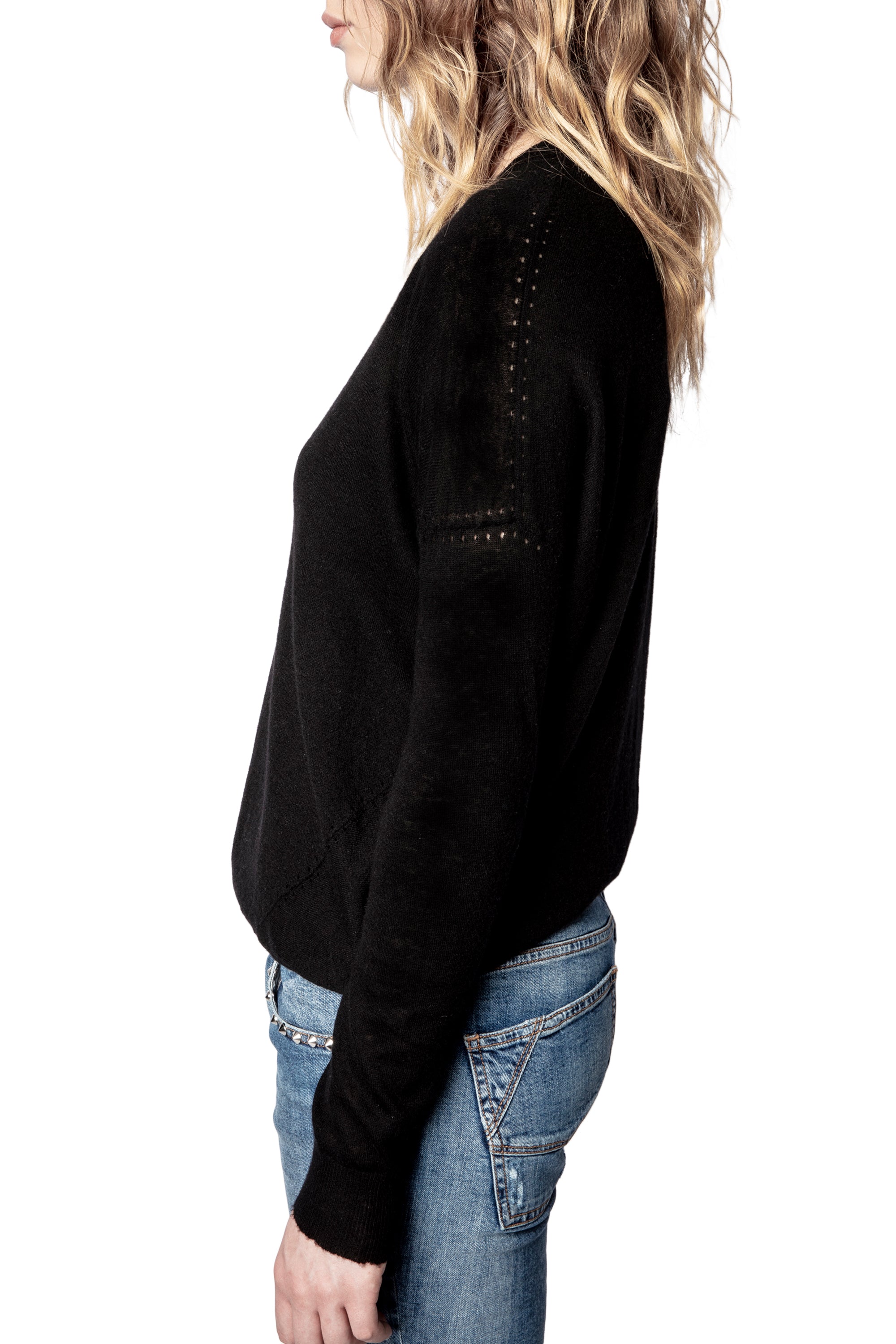 Pull Brume en cachemire - Noir