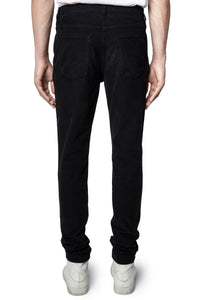 Pantalon David en velours - Noir