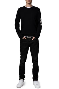 Pull Kennedy Arrow en cachemire - Noir