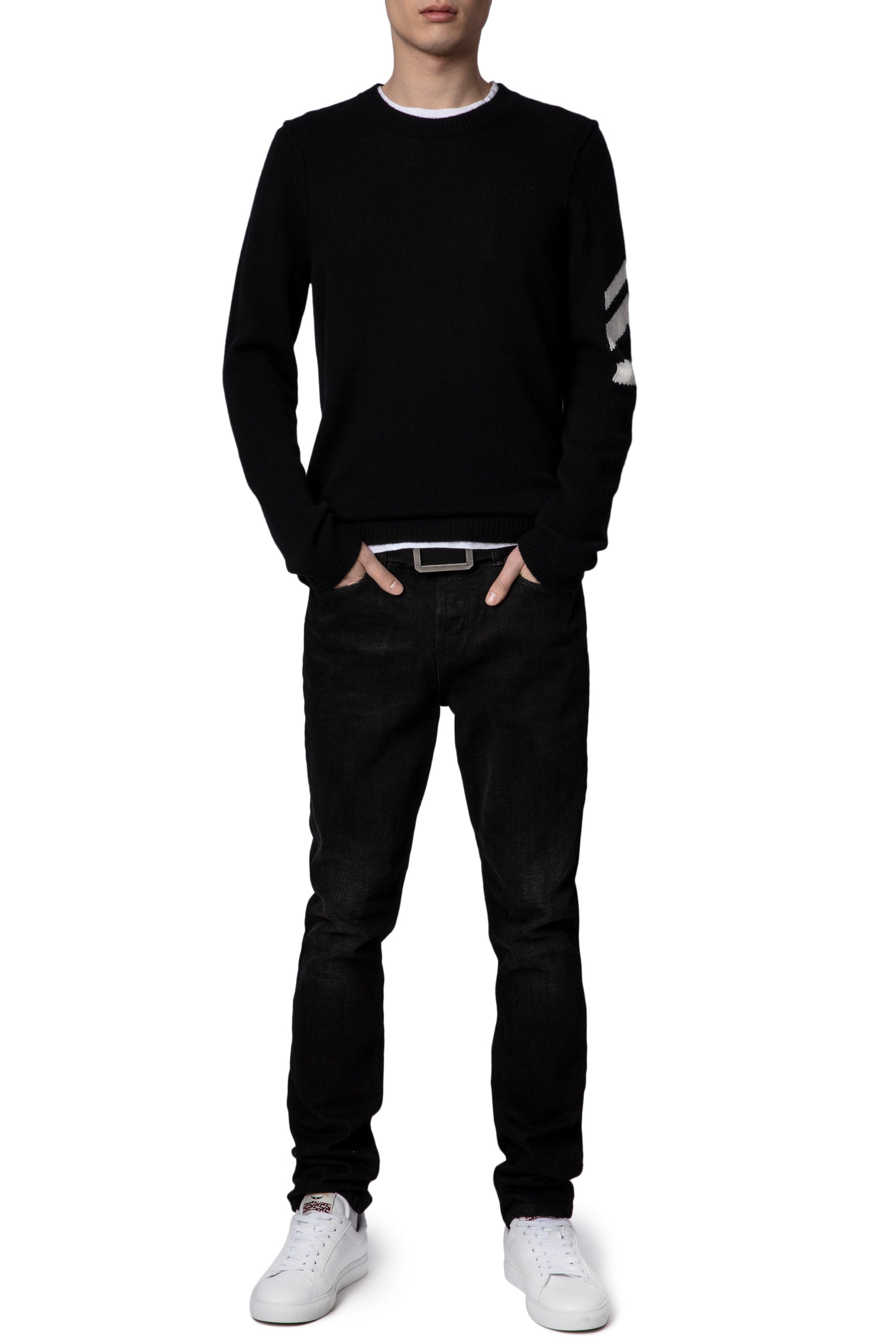 Pull Kennedy Arrow en cachemire - Noir