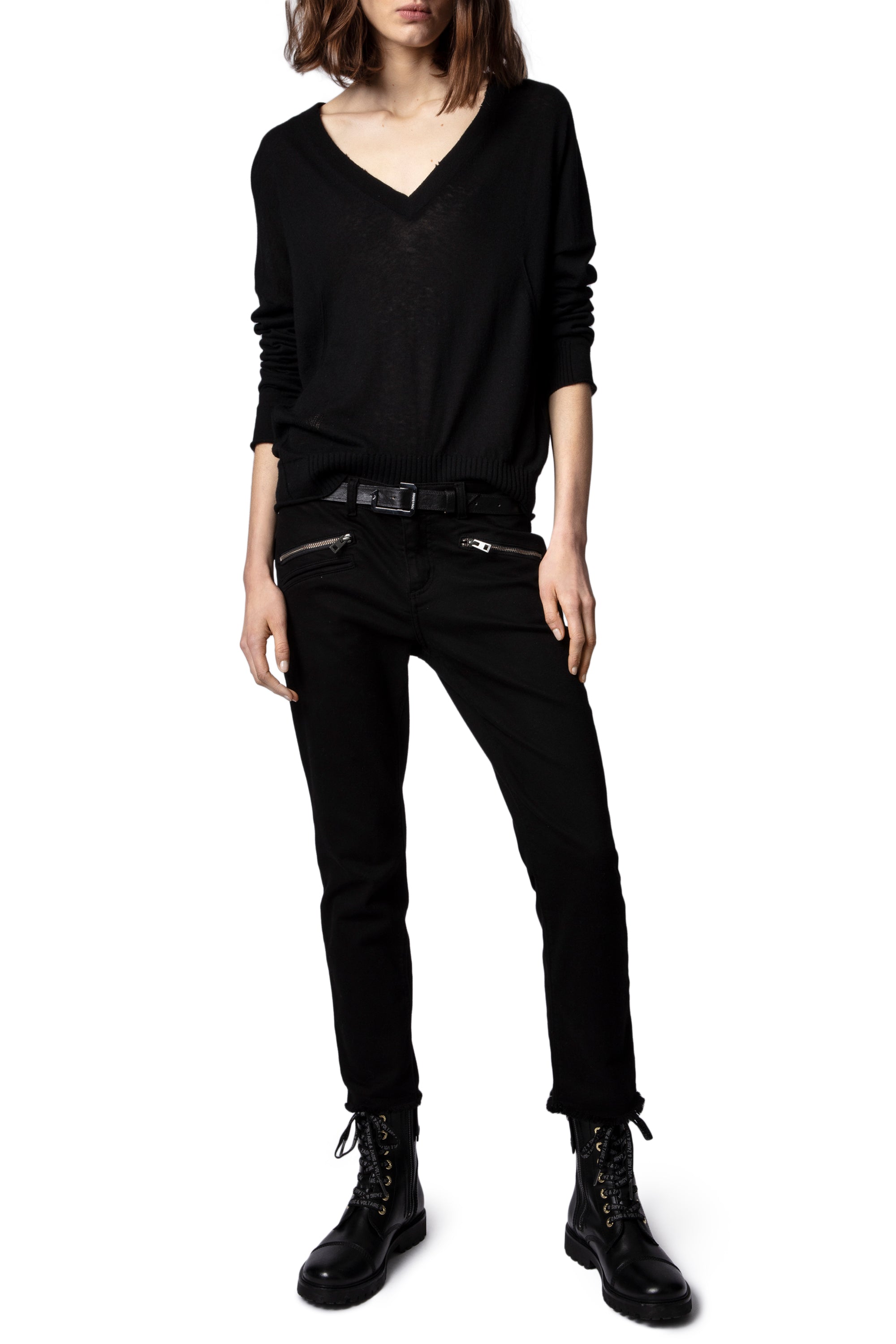 Pull Brumy en cachemire - Noir