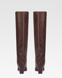 Bottes Jane 60 en cuir - Mocha