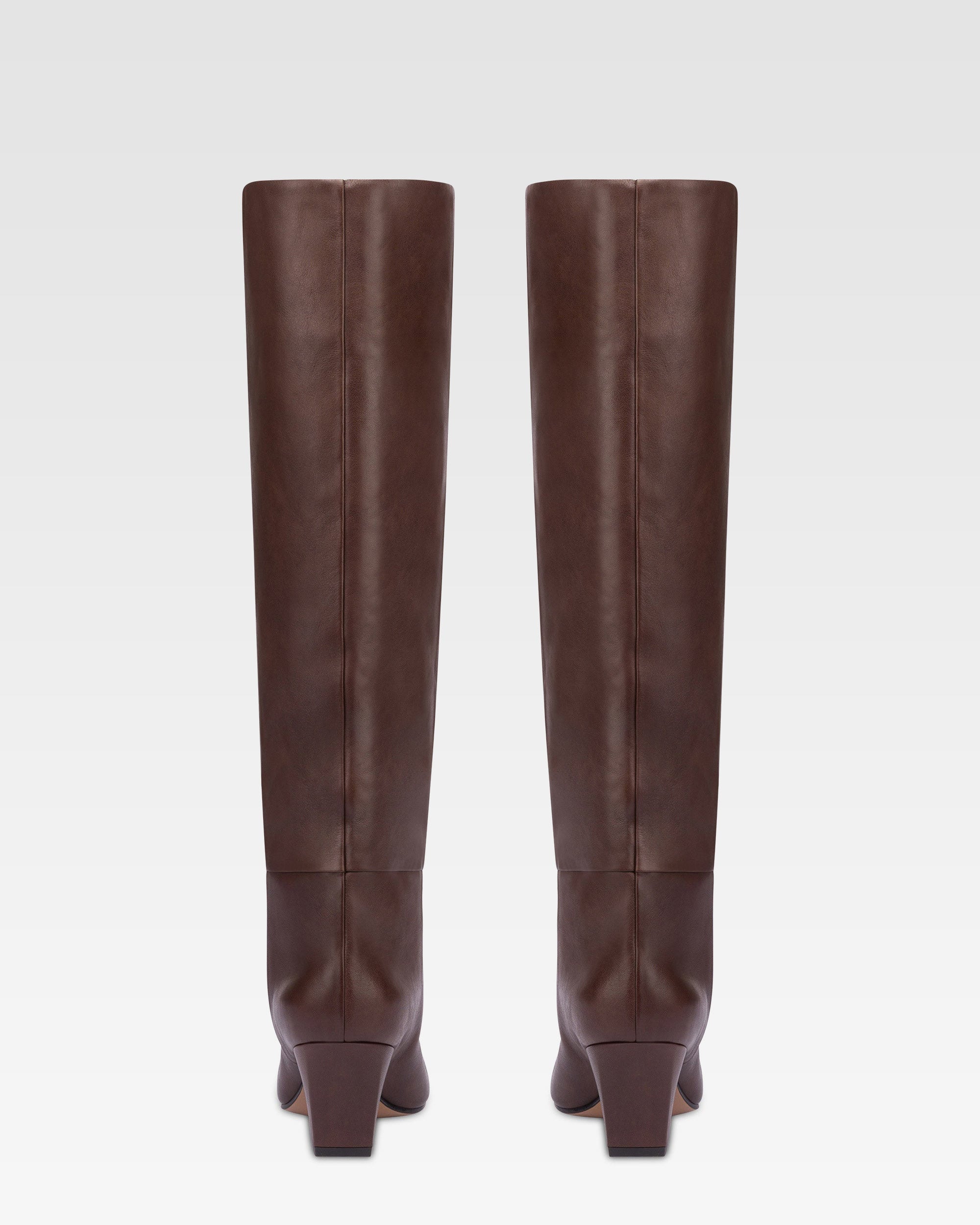 Bottes Jane 60 en cuir - Mocha