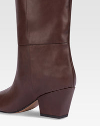 Bottes Jane 60 en cuir - Mocha