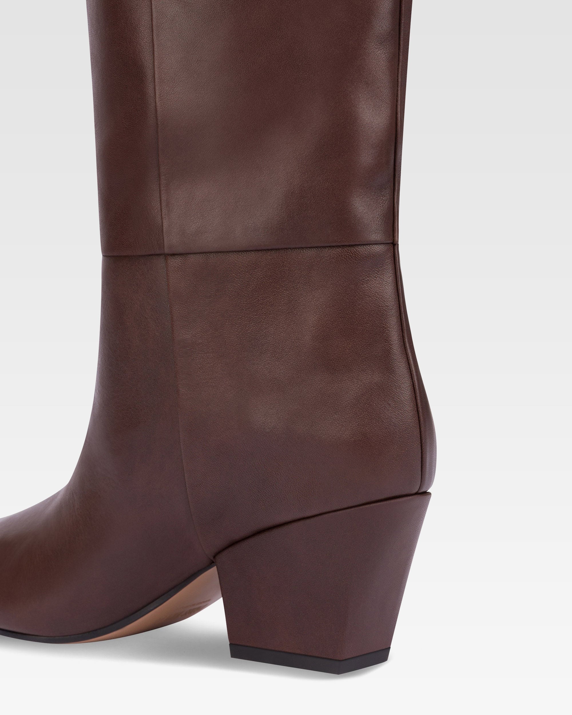 Bottes Jane 60 en cuir - Mocha
