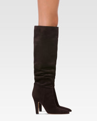 Bottes Elsa 100 en daim - Ebano