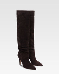 Bottes Elsa 100 en daim - Ebano