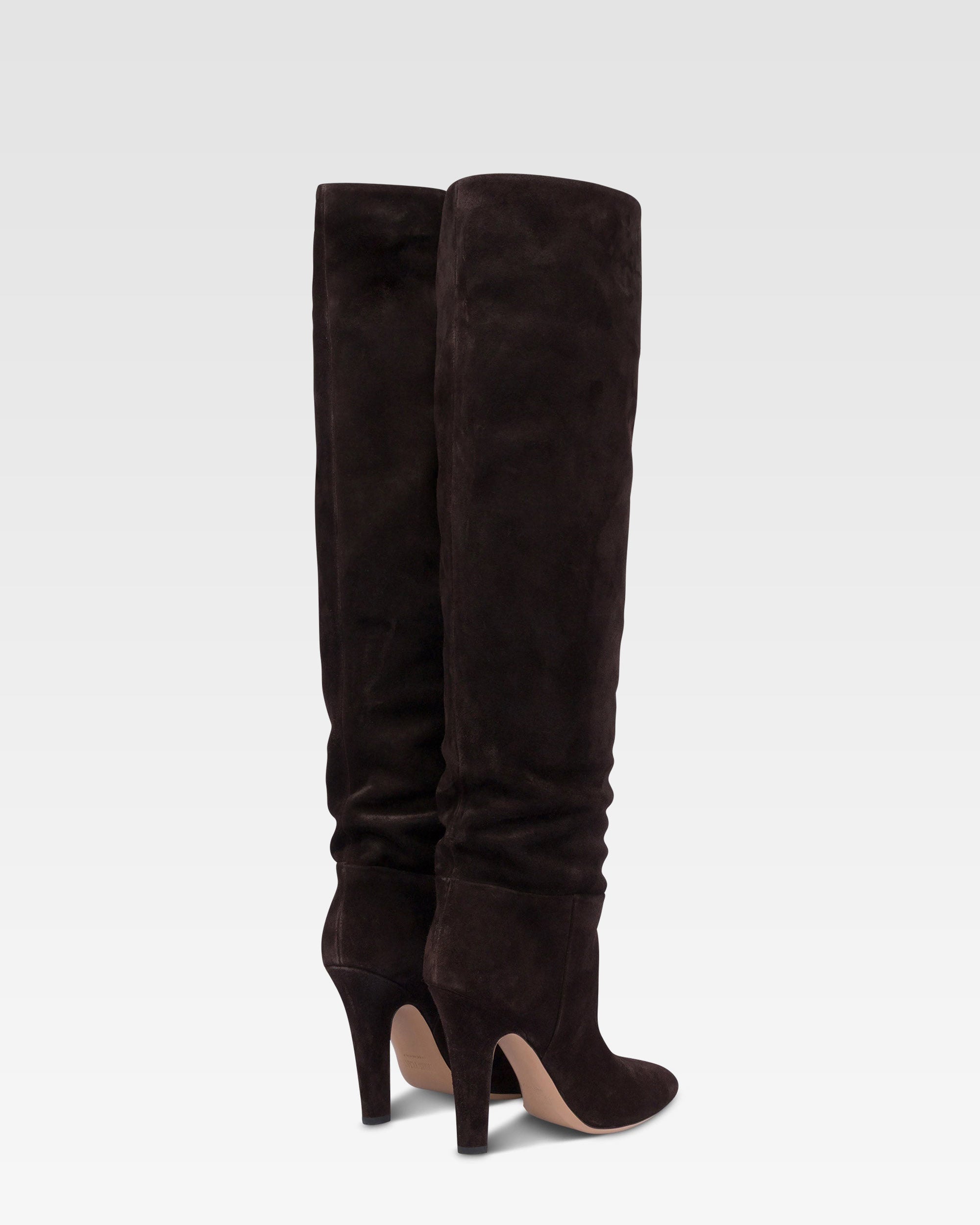 Bottes Elsa 100 en daim - Ebano