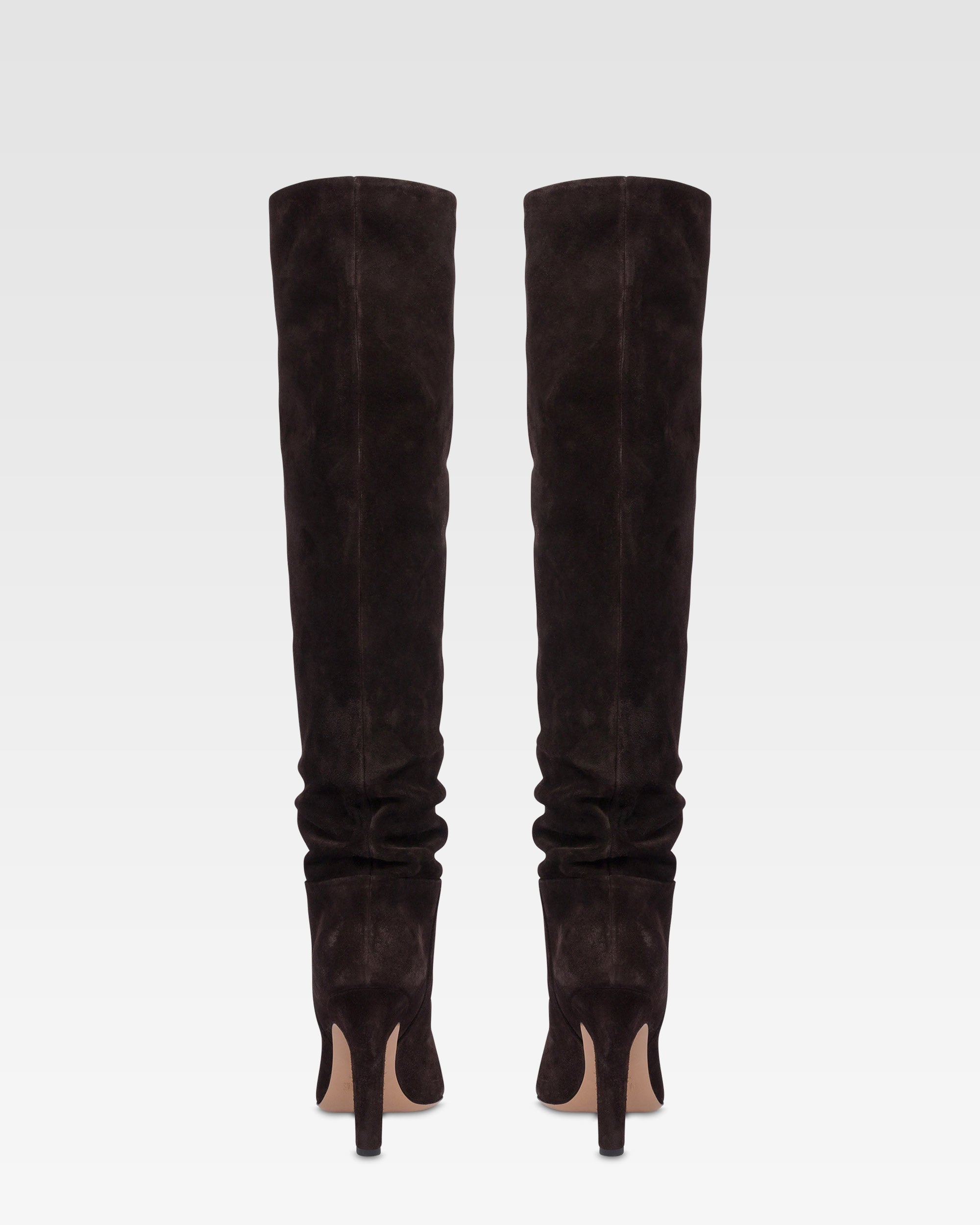 Bottes Elsa 100 en daim - Ebano