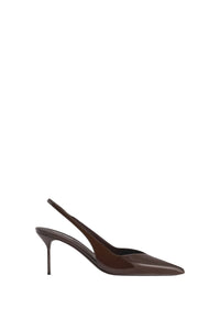 Lidia 70 suede slingbacks - Ebano