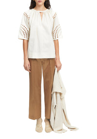 Blouse Pyle ajourée - Off White