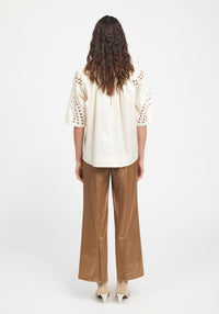 Blouse Pyle ajourée - Off White