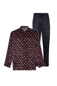 Pyjama à imprimé en soie - Multicolore